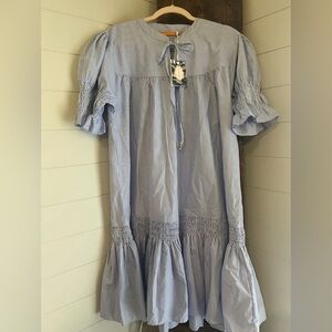 Oliphant Smocked Drop Mini Dress